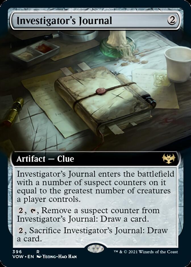 Investigator's Journal (Extended Art) [Innistrad: Crimson Vow] - The Mythic Store | 24h Order Processing