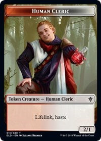Human Cleric // Food (18) Double-Sided Token [Throne of Eldraine Tokens] - The Mythic Store | 24h Order Processing