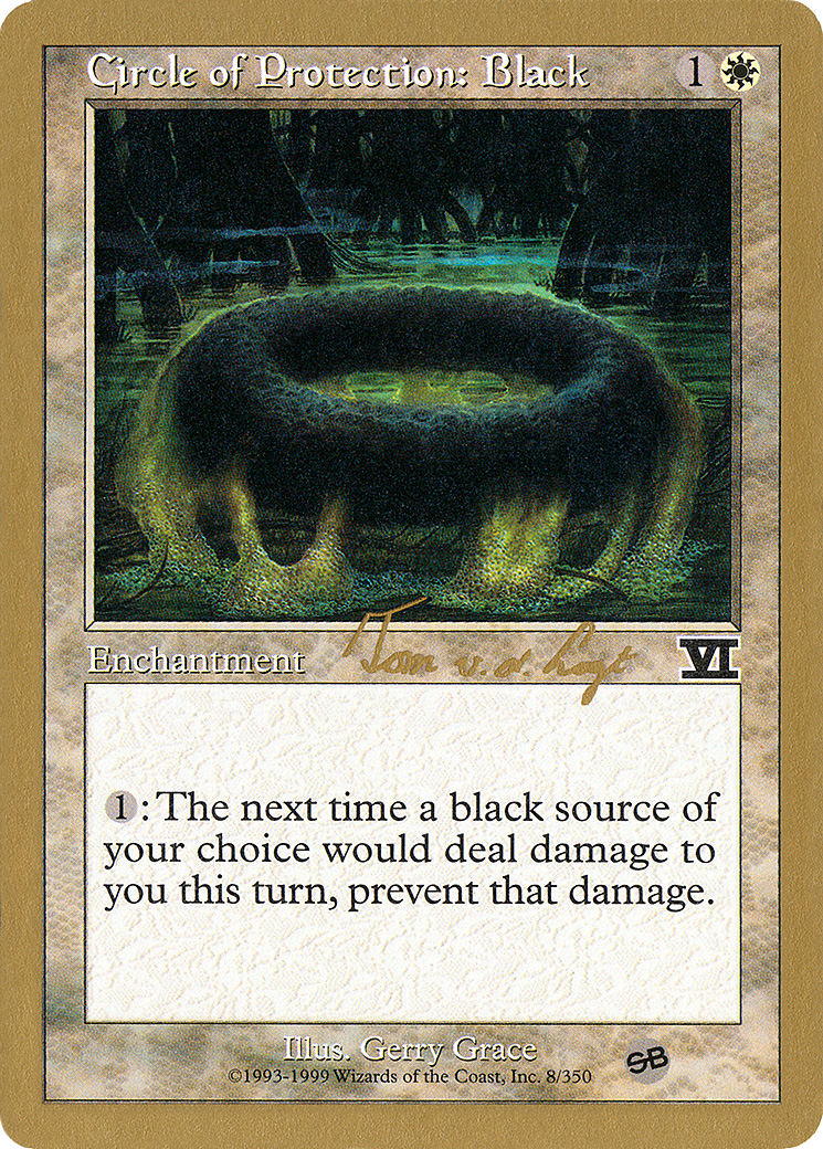 Circle of Protection: Black (Tom van de Logt) (SB) [World Championship Decks 2000] - The Mythic Store | 24h Order Processing