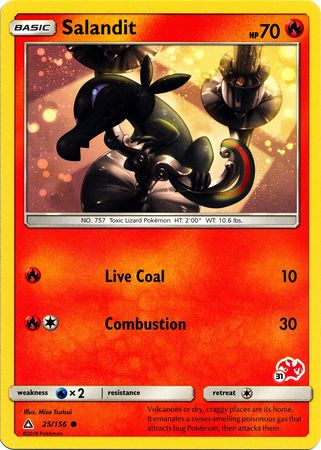 Salandit (25/156) (Charizard Stamp #31) [Battle Academy 2020] - The Mythic Store | 24h Order Processing