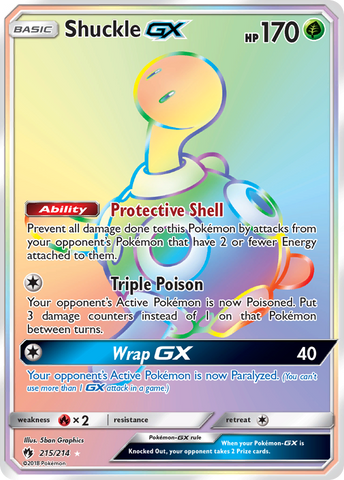 Shuckle GX (215/214) [Sun & Moon: Lost Thunder] - The Mythic Store | 24h Order Processing