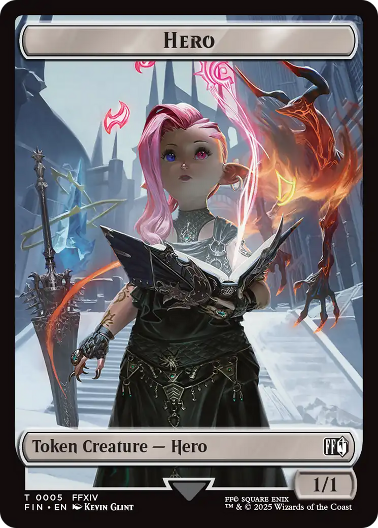 Hero (0005) // Food Double-Sided Token [FINAL FANTASY Tokens] - The Mythic Store | 24h Order Processing