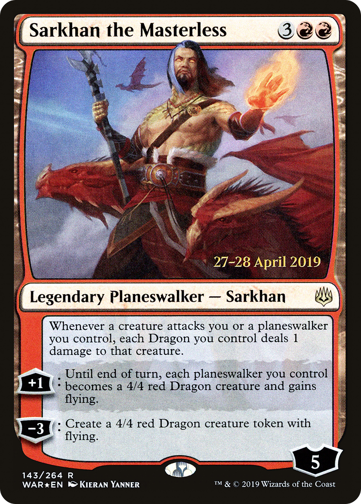 Sarkhan the Masterless [War of the Spark Prerelease Promos] - The Mythic Store | 24h Order Processing