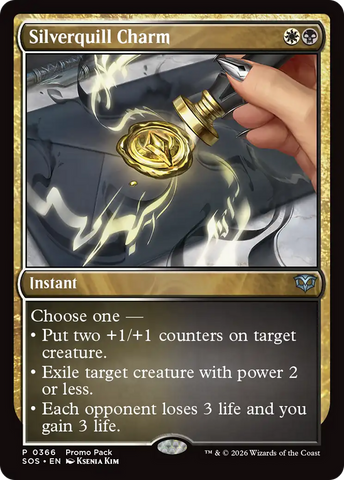 Silverquill Charm [Secrets of Strixhaven Promos] - The Mythic Store | 24h Order Processing