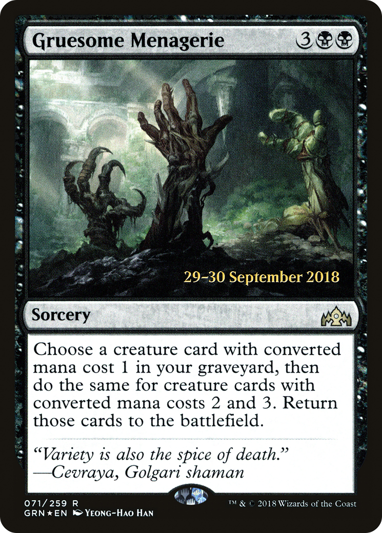 Gruesome Menagerie [Guilds of Ravnica Prerelease Promos] - The Mythic Store | 24h Order Processing