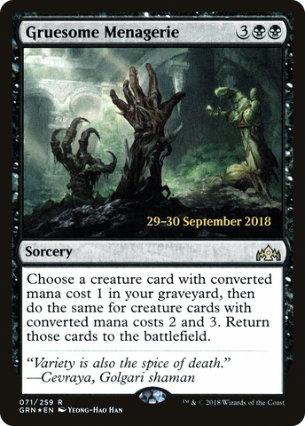 Gruesome Menagerie [Guilds of Ravnica Prerelease Promos] - The Mythic Store | 24h Order Processing