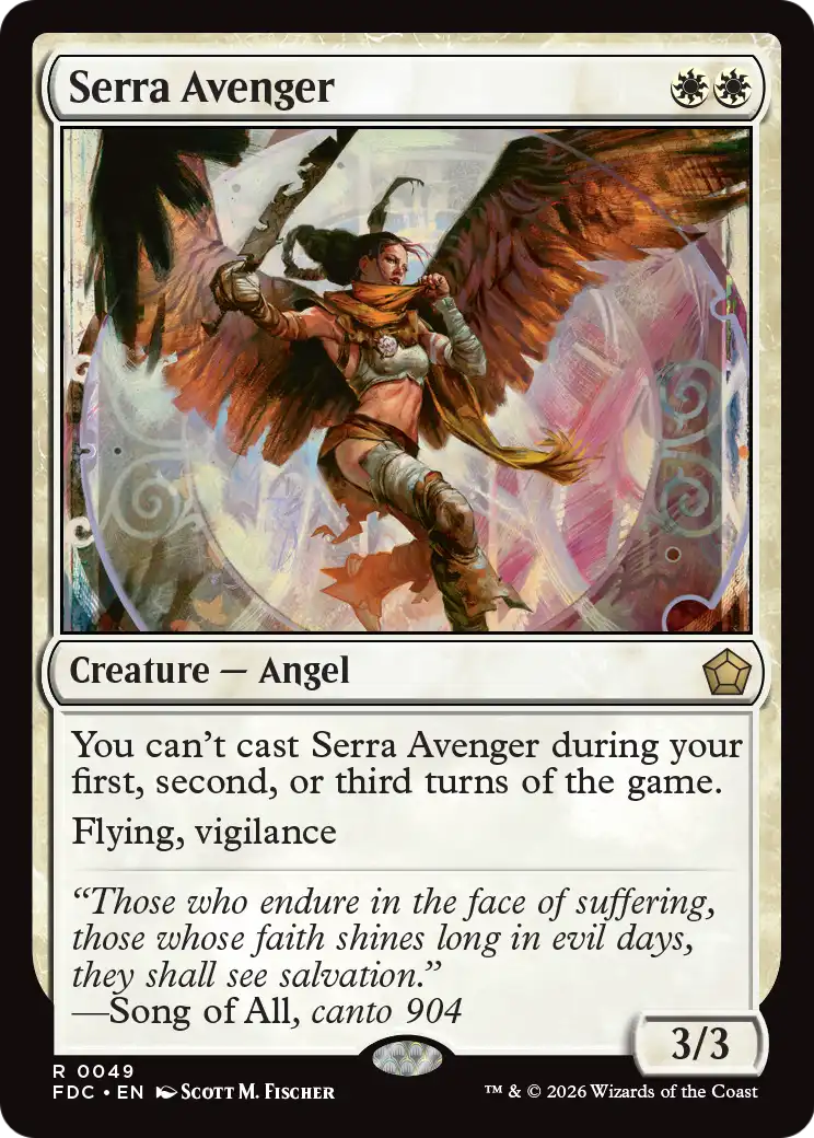 Serra Avenger [Foundations Commander] - The Mythic Store | 24h Order Processing