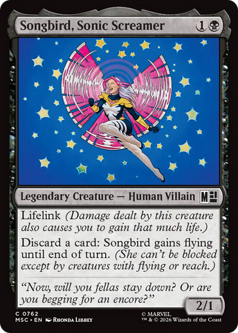 Songbird, Sonic Screamer [Marvel Super Heroes Commander] - The Mythic Store | 24h Order Processing