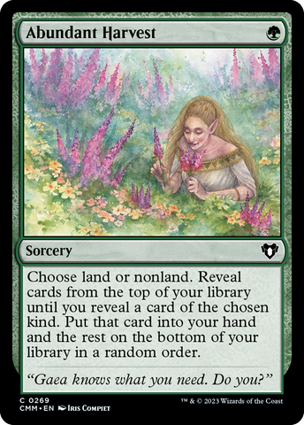 Abundant Harvest [Commander Masters] - The Mythic Store | 24h Order Processing