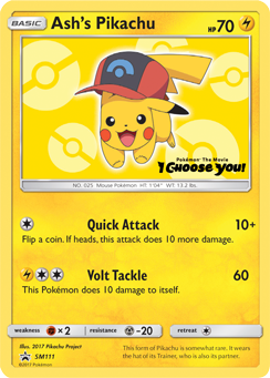 Ash's Pikachu (SM111) [Sun & Moon: Black Star Promos] - The Mythic Store | 24h Order Processing