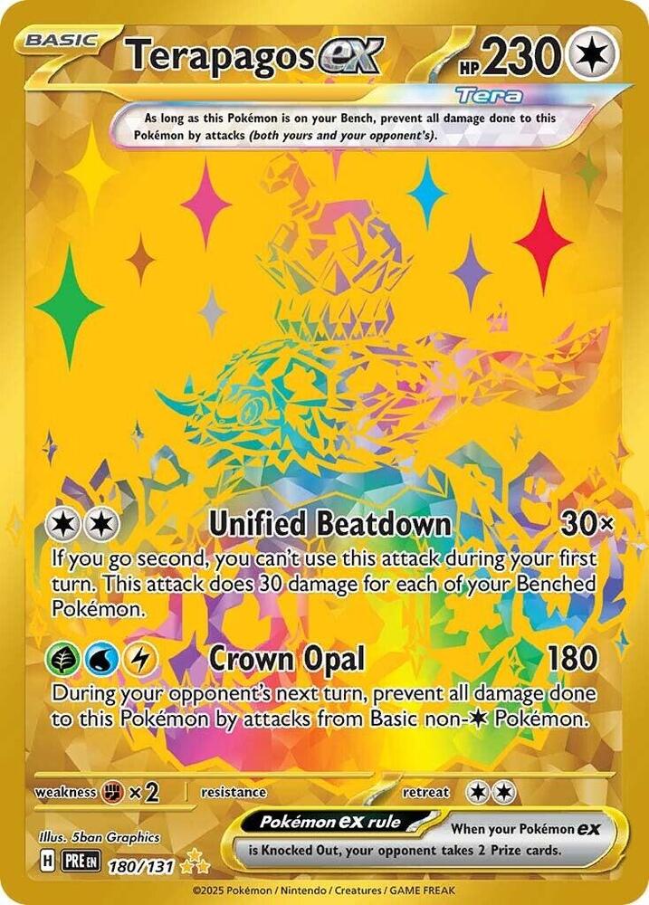 Terapagos ex (180/131) [Scarlet & Violet: Prismatic Evolutions] - The Mythic Store | 24h Order Processing