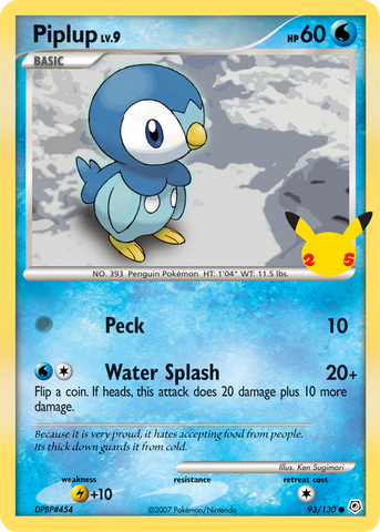 Piplup (93/130) (Jumbo Card) [First Partner Pack] - The Mythic Store | 24h Order Processing
