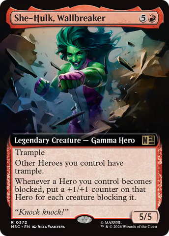 She-Hulk, Wallbreaker (Extended Art) [Marvel Super Heroes Commander] - The Mythic Store | 24h Order Processing