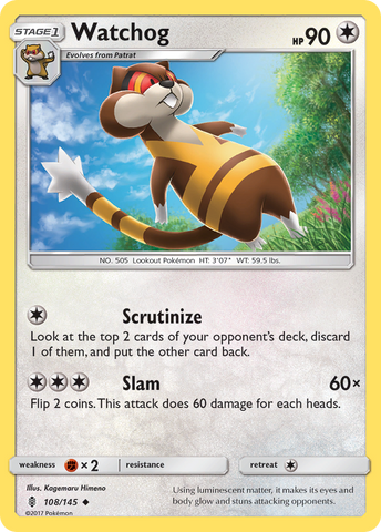 Watchog (108/145) [Sun & Moon: Guardians Rising] - The Mythic Store | 24h Order Processing