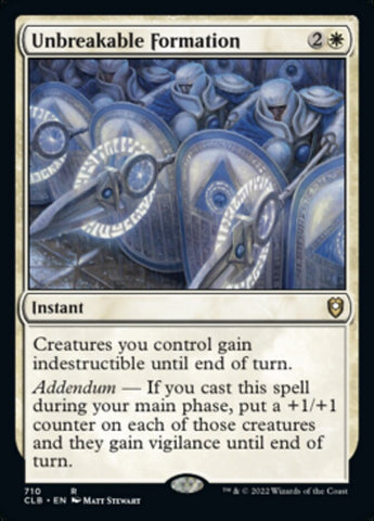 Unbreakable Formation [Commander Legends: Battle for Baldur's Gate] - The Mythic Store | 24h Order Processing