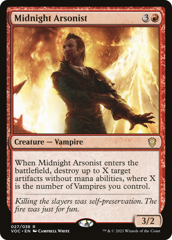 Midnight Arsonist [Innistrad: Crimson Vow Commander] - The Mythic Store | 24h Order Processing
