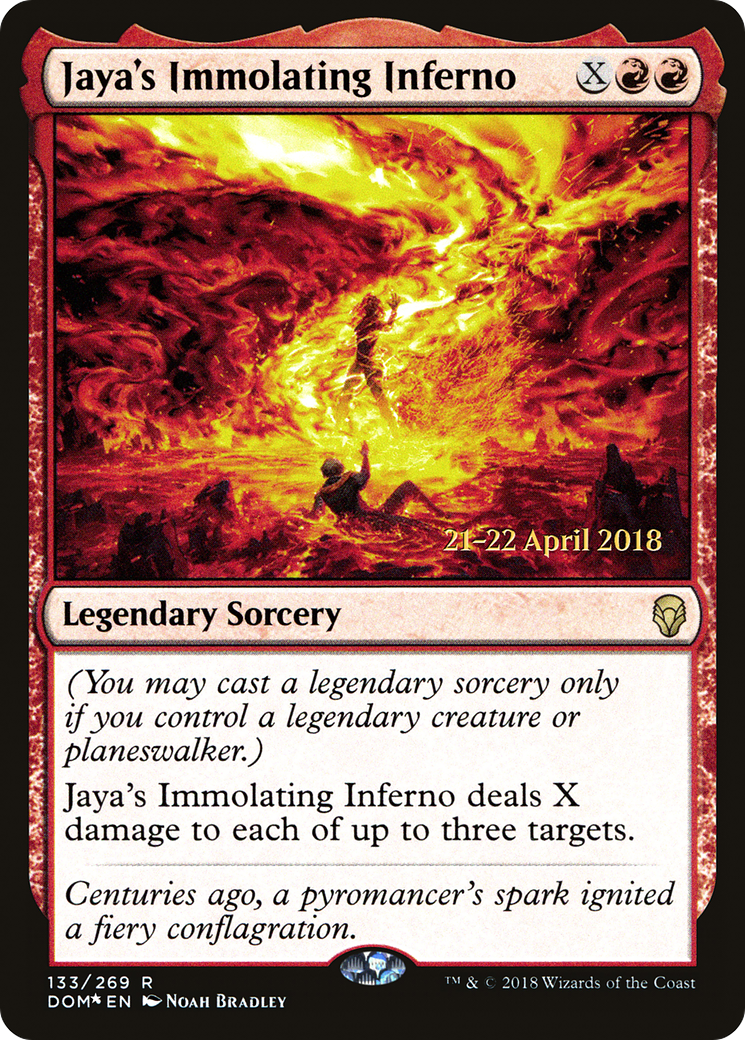 Jaya's Immolating Inferno [Dominaria Prerelease Promos] - The Mythic Store | 24h Order Processing