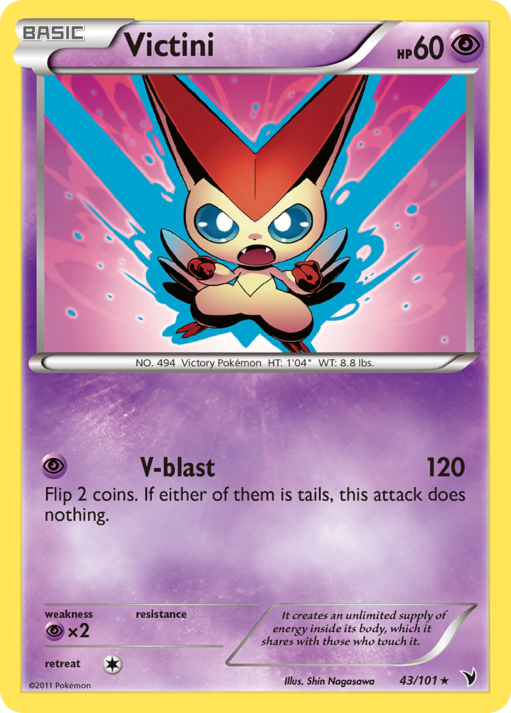 Victini (43/101) [Black & White: Noble Victories] - The Mythic Store | 24h Order Processing