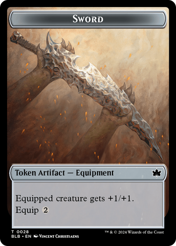 Sword Token [Bloomburrow Tokens] - The Mythic Store | 24h Order Processing