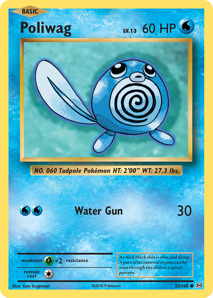 Poliwag (23/108) [XY: Evolutions] - The Mythic Store | 24h Order Processing
