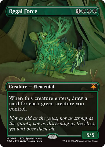 Regal Force (Borderless) [Lorwyn Eclipsed Special Guests] - The Mythic Store | 24h Order Processing