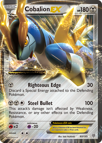 Cobalion EX (93/135) [Black & White: Plasma Storm] - The Mythic Store | 24h Order Processing
