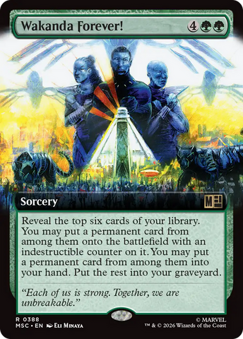 Wakanda Forever! (Extended Art) [Marvel Super Heroes Commander] - The Mythic Store | 24h Order Processing