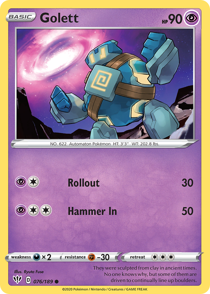 Golett (076/189) [Sword & Shield: Darkness Ablaze] - The Mythic Store | 24h Order Processing