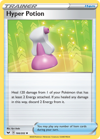 Hyper Potion (166/202) [Sword & Shield: Base Set] - The Mythic Store | 24h Order Processing
