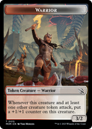 Warrior // Dinosaur Double-Sided Token [March of the Machine Tokens] - The Mythic Store | 24h Order Processing