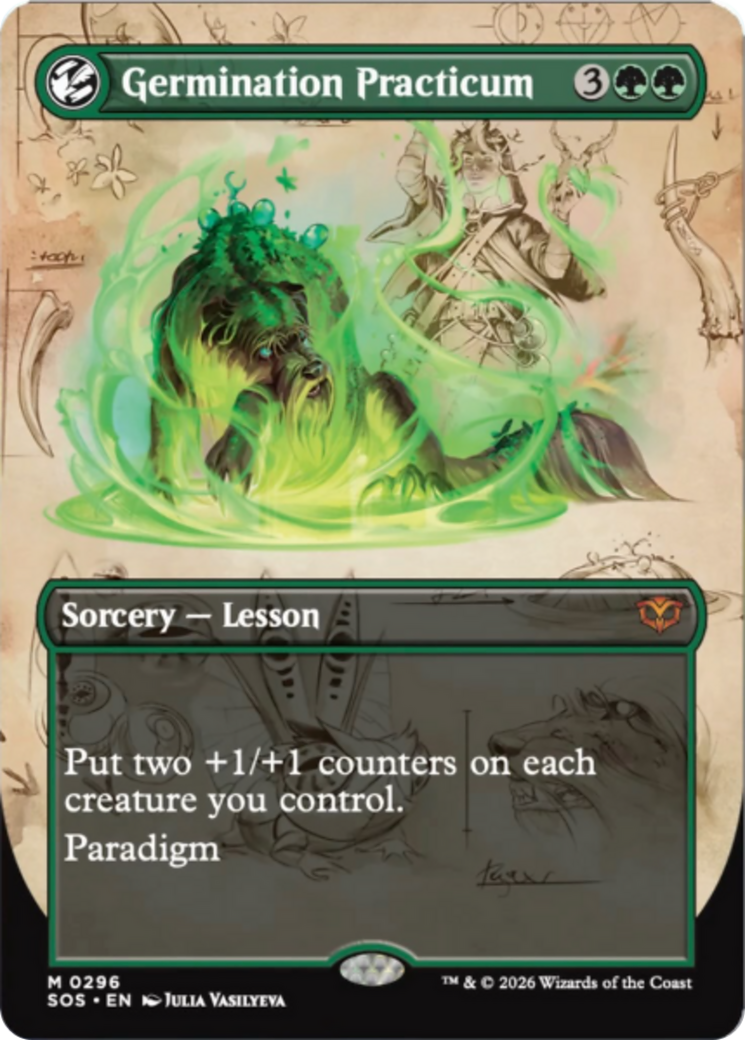 Germination Practicum (Borderless) [Secrets of Strixhaven] - The Mythic Store | 24h Order Processing