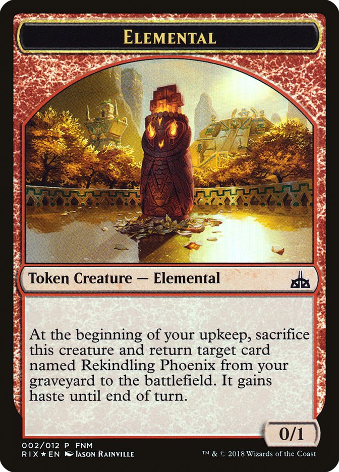 City's Blessing // Elemental Double-Sided Token [Friday Night Magic 2018] - The Mythic Store | 24h Order Processing