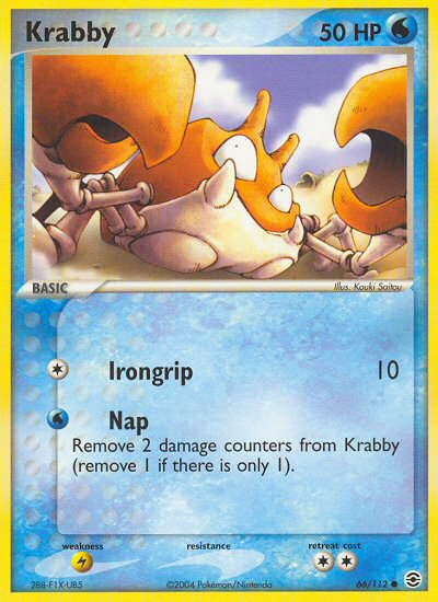 Krabby (66/112) [EX: FireRed & LeafGreen] - The Mythic Store | 24h Order Processing