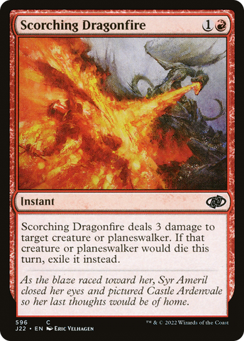 Scorching Dragonfire [Jumpstart 2022] - The Mythic Store | 24h Order Processing