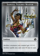 Powerstone // Saheeli, Filigree Master Emblem Double-Sided Token [The Brothers' War Tokens] - The Mythic Store | 24h Order Processing