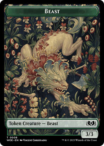 Beast // Food (0011) Double-Sided Token [Wilds of Eldraine Tokens] - The Mythic Store | 24h Order Processing