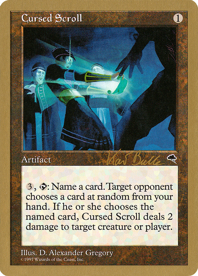 Cursed Scroll (Kai Budde) [World Championship Decks 1999] - The Mythic Store | 24h Order Processing