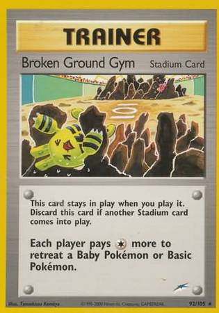 Broken Ground Gym (92/105) [Neo Destiny Unlimited] - The Mythic Store | 24h Order Processing