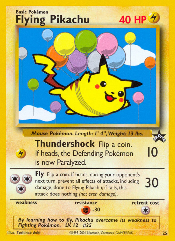 Flying Pikachu (25) [Wizards of the Coast: Black Star Promos] - The Mythic Store | 24h Order Processing