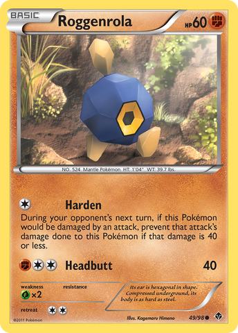 Roggenrola (49/98) [Black & White: Emerging Powers] - The Mythic Store | 24h Order Processing