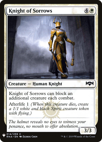 Knight of Sorrows [Mystery Booster] - The Mythic Store | 24h Order Processing