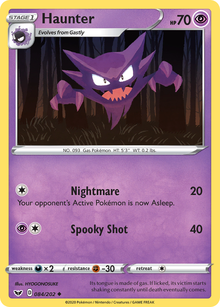 Haunter (084/202) [Sword & Shield: Base Set] - The Mythic Store | 24h Order Processing