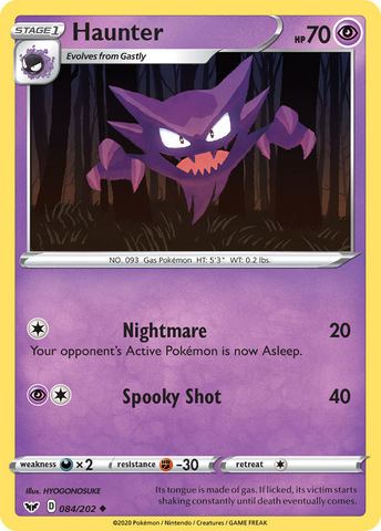 Haunter (084/202) [Sword & Shield: Base Set] - The Mythic Store | 24h Order Processing