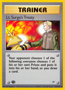 Lt. Surge's Treaty (112/132) [Gym Heroes 1st Edition] - The Mythic Store | 24h Order Processing