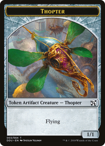 Thopter Token (003/004) [Duel Decks: Elves vs. Inventors Tokens] - The Mythic Store | 24h Order Processing