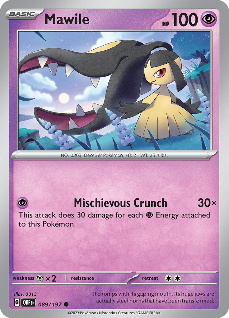 Mawile (089/197) [Scarlet & Violet: Obsidian Flames] - The Mythic Store | 24h Order Processing