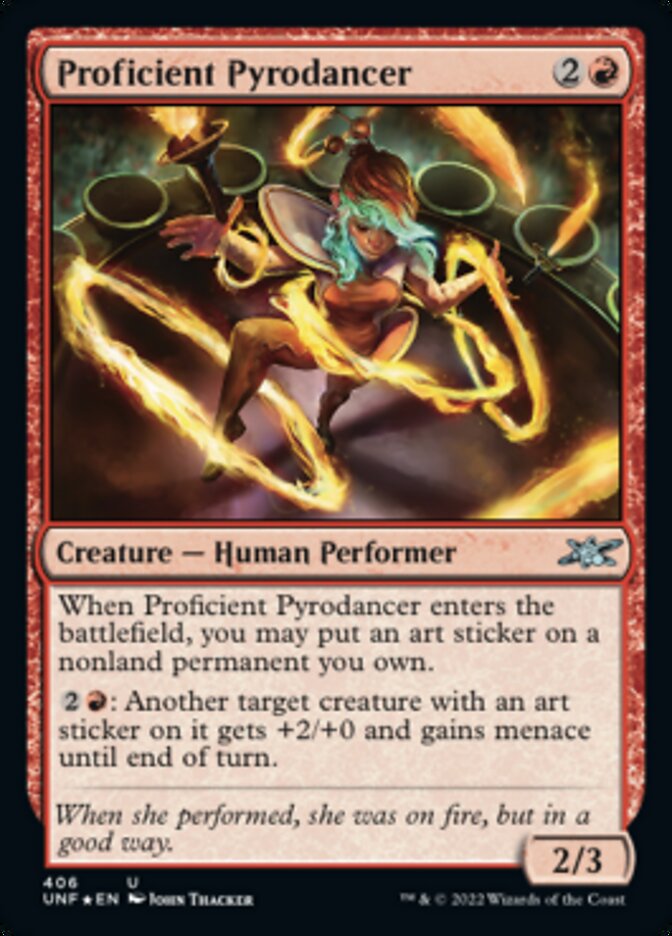 Proficient Pyrodancer (Galaxy Foil) [Unfinity] - The Mythic Store | 24h Order Processing