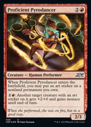 Proficient Pyrodancer (Galaxy Foil) [Unfinity] - The Mythic Store | 24h Order Processing