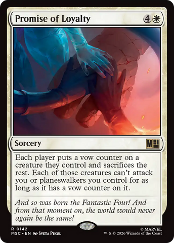 Promise of Loyalty [Marvel Super Heroes Commander] - The Mythic Store | 24h Order Processing