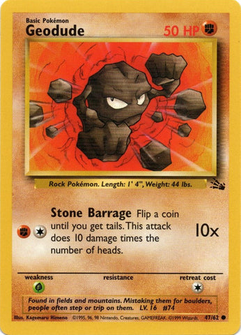 Geodude (47/62) [Fossil Unlimited] - The Mythic Store | 24h Order Processing
